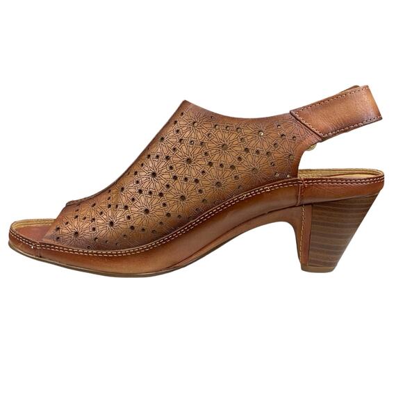 Pikolinos Women's Java Brown Leather Slingback Sandal Size 40 US 9.5/10 - Picture 2 of 13